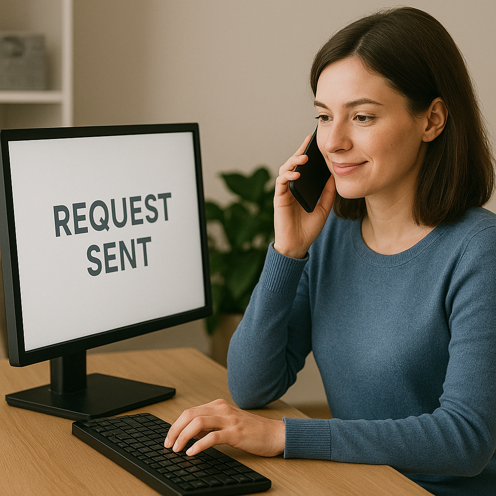 Gutter Clean Adelaide Customer Thank You Page – job request received and confirmation illustration